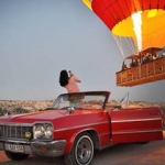 Balayı, düğün fotoğrafları, klasik arabalar