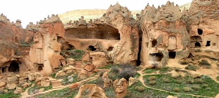 Kapadokyada Zelve açık hava müzesi