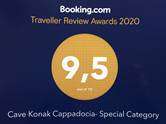 Booking award Cave Konak Hotel