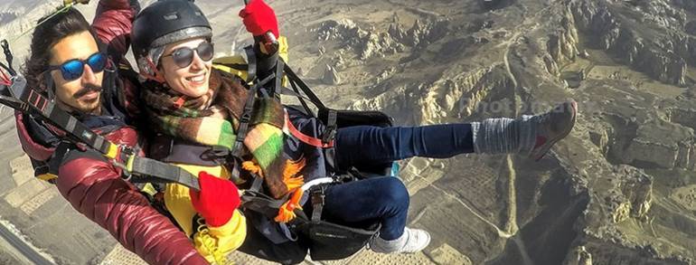 Assisted paragliding in Cappadocia